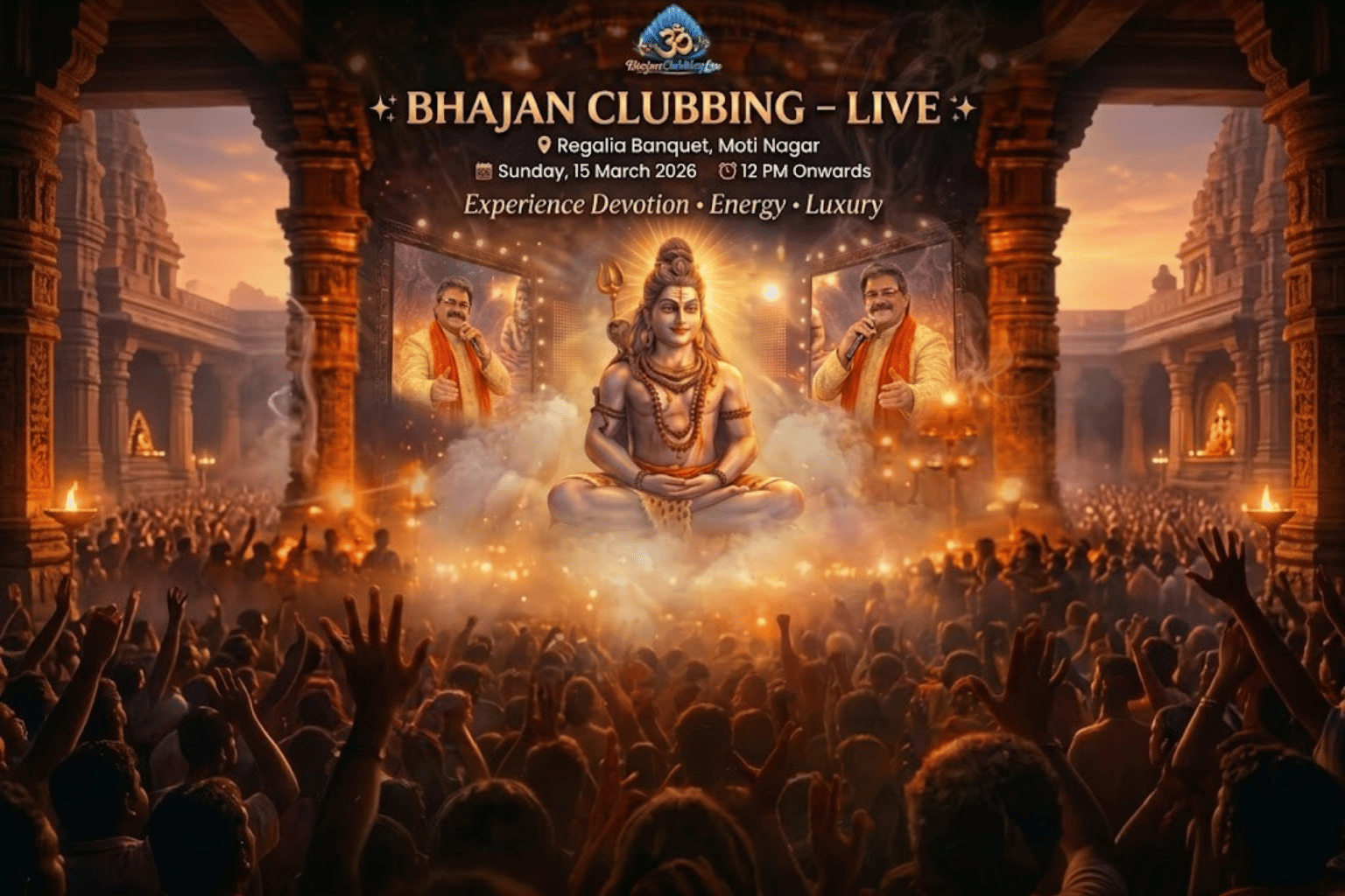 Bhajan Clubbing Live Event Poster
