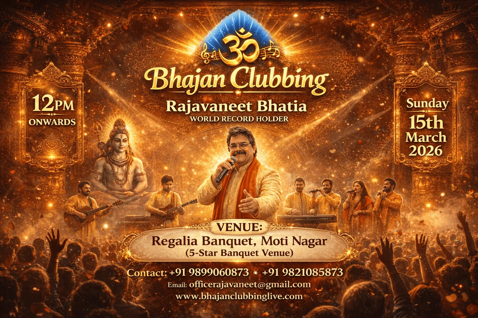 Bhajan Clubbing Live Event Poster